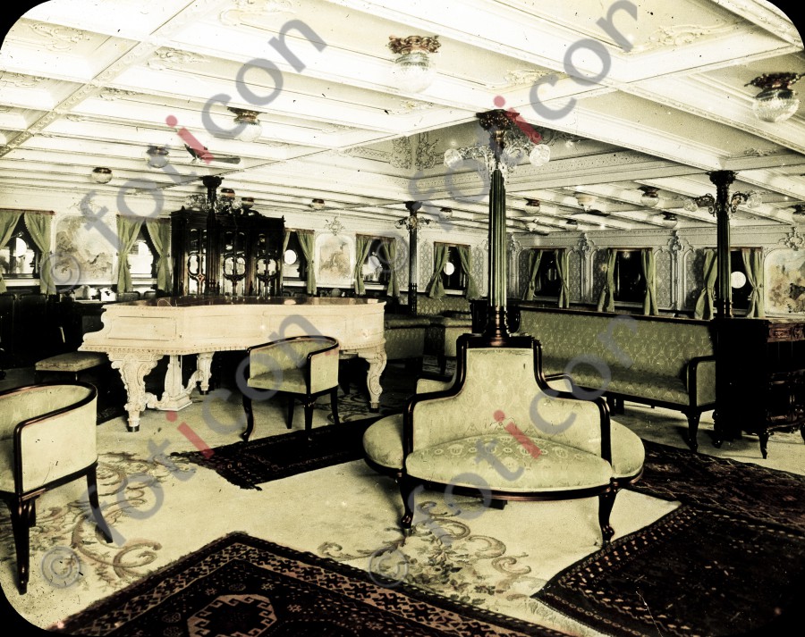 Damensalon der RMS Titanic | Ladies&#039; salon of the RMS Titanic - Foto simon-titanic-196-007-fb.jpg | foticon.de - Bilddatenbank für Motive aus Geschichte und Kultur